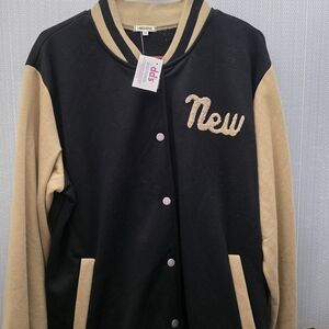 Black and Tan Varsity Jacket